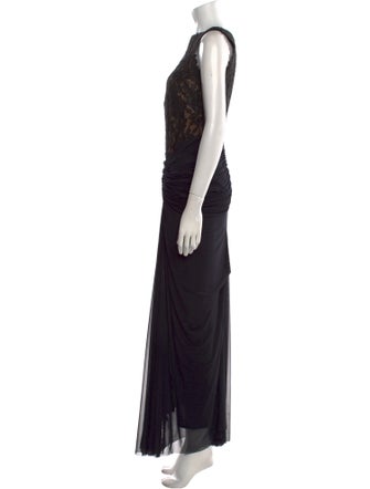 Tadashi Shoji Bateau Neckline Long Dress