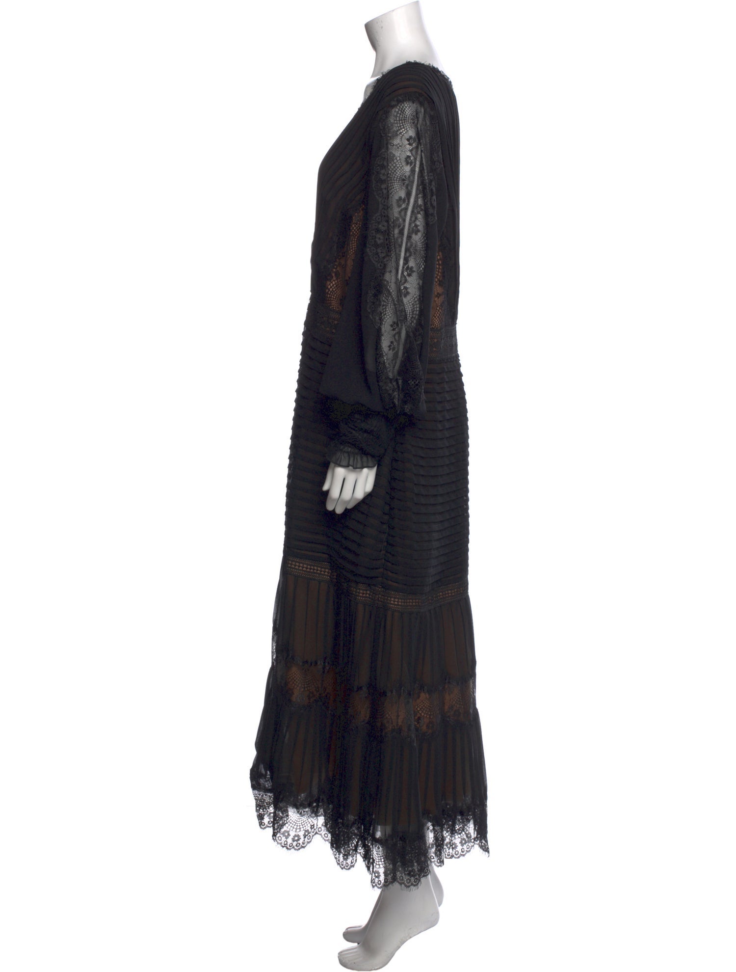 Tadashi Shoji V-Neck Long Dress