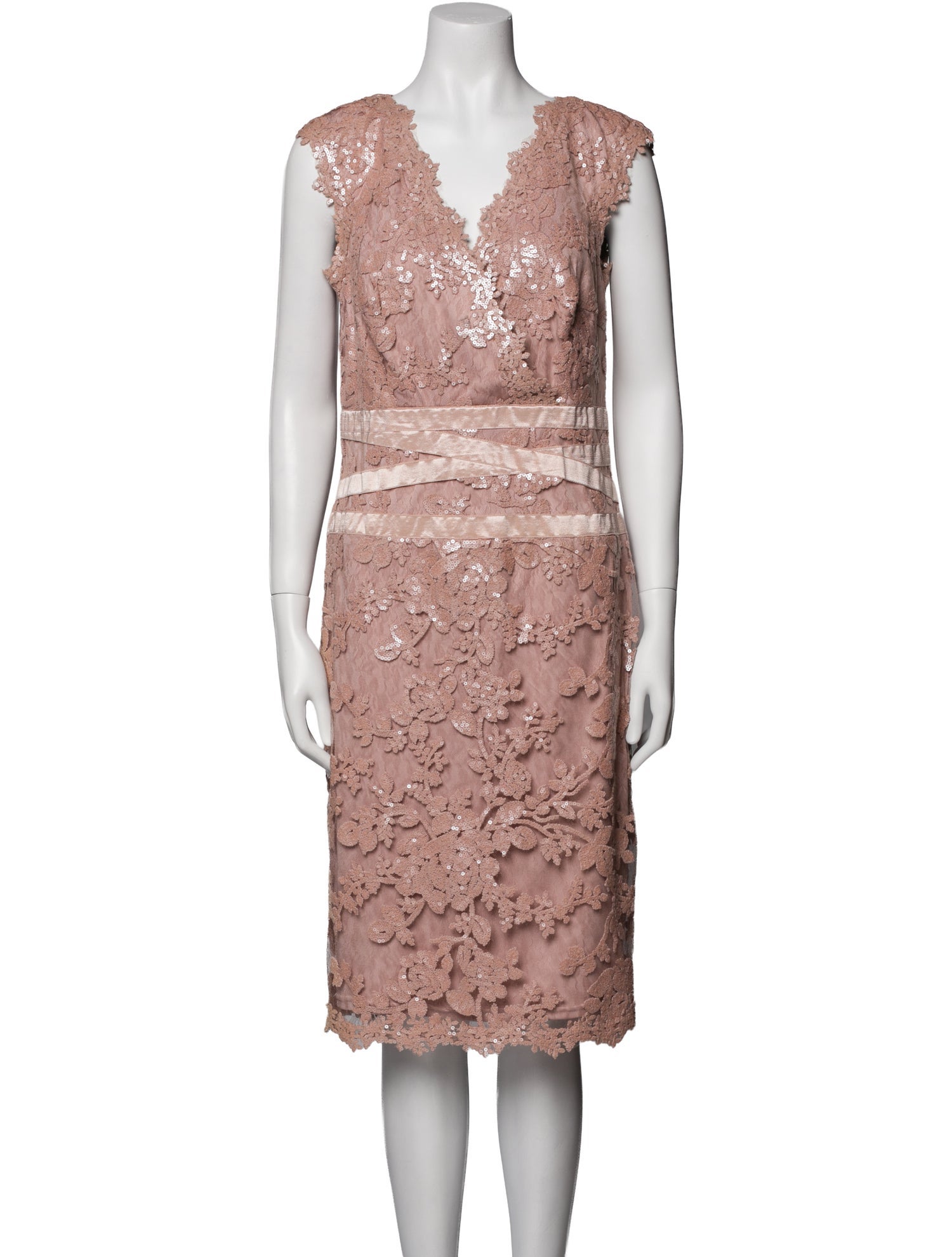 Tadashi Shoji Nylon Midi Length Dress