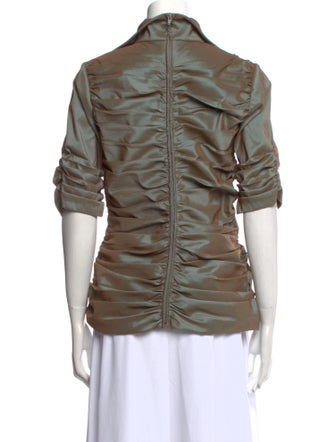 Tadashi Shoji Cowl Neck Three-Quarter Sleeve Blouse