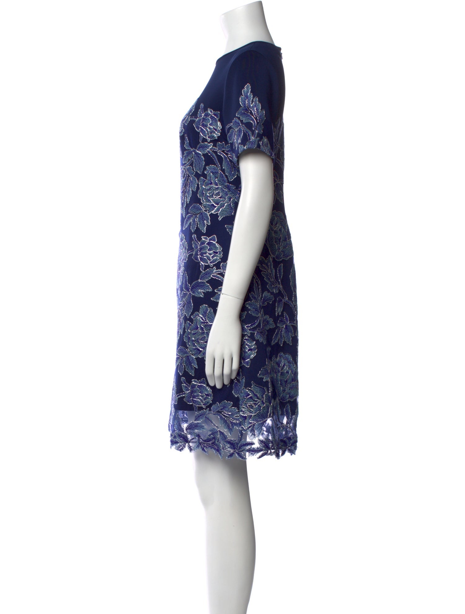 Tadashi Shoji Lace Pattern Mini Dress