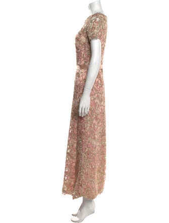 Tadashi Shoji Floral Print Long Dress
