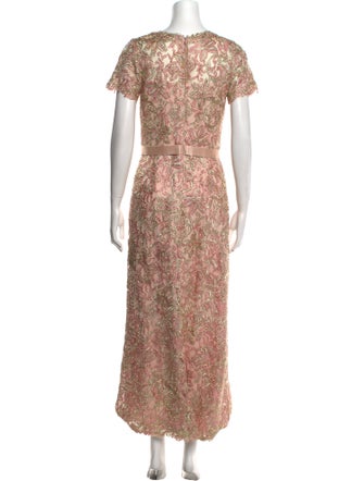 Tadashi Shoji Floral Print Long Dress