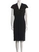 Tadashi Shoji V-Neck Knee-Length Dress