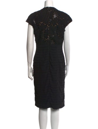 Tadashi Shoji V-Neck Knee-Length Dress