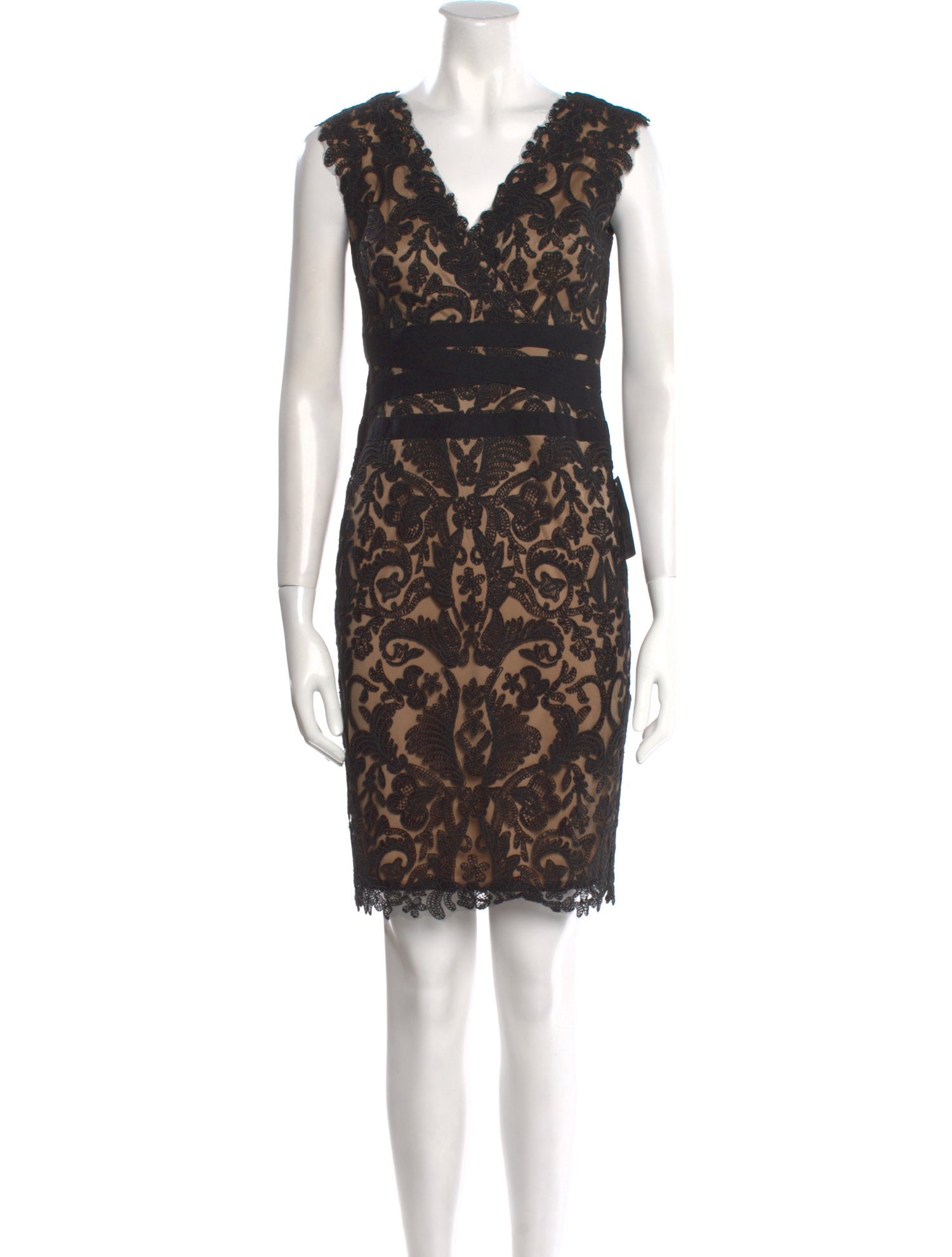 Tadashi Shoji Lace Pattern Mini Dress