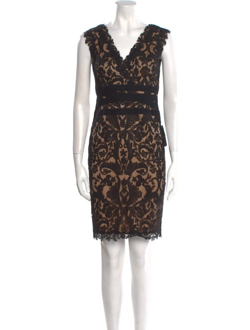Tadashi Shoji Lace Pattern Mini Dress