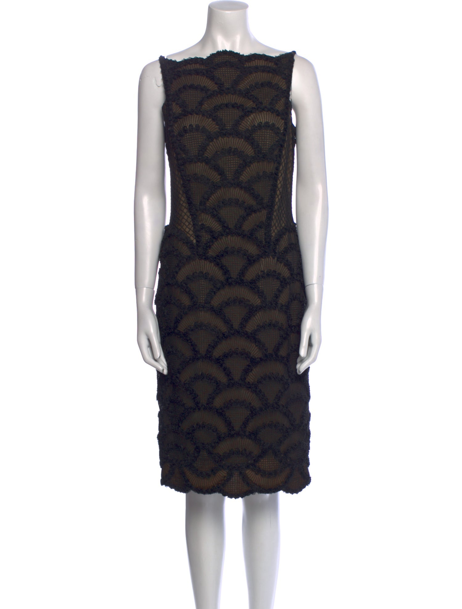 Tadashi Shoji Lace Pattern Knee-Length Dress