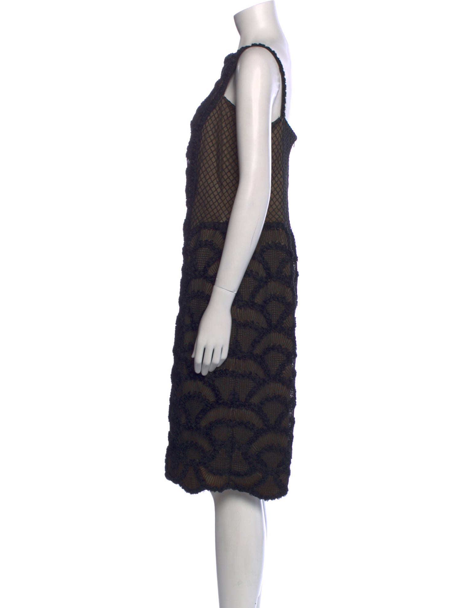 Tadashi Shoji Lace Pattern Knee-Length Dress