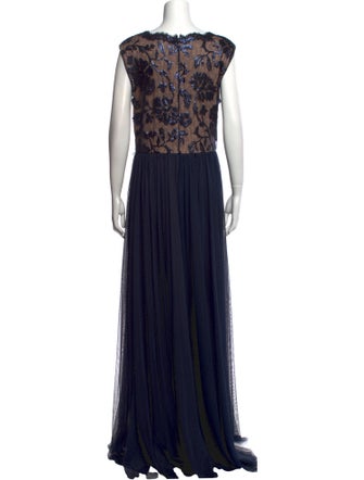 Tadashi Shoji Square Neckline Long Dress