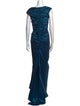 Tadashi Shoji Cowl Neck Long Dress