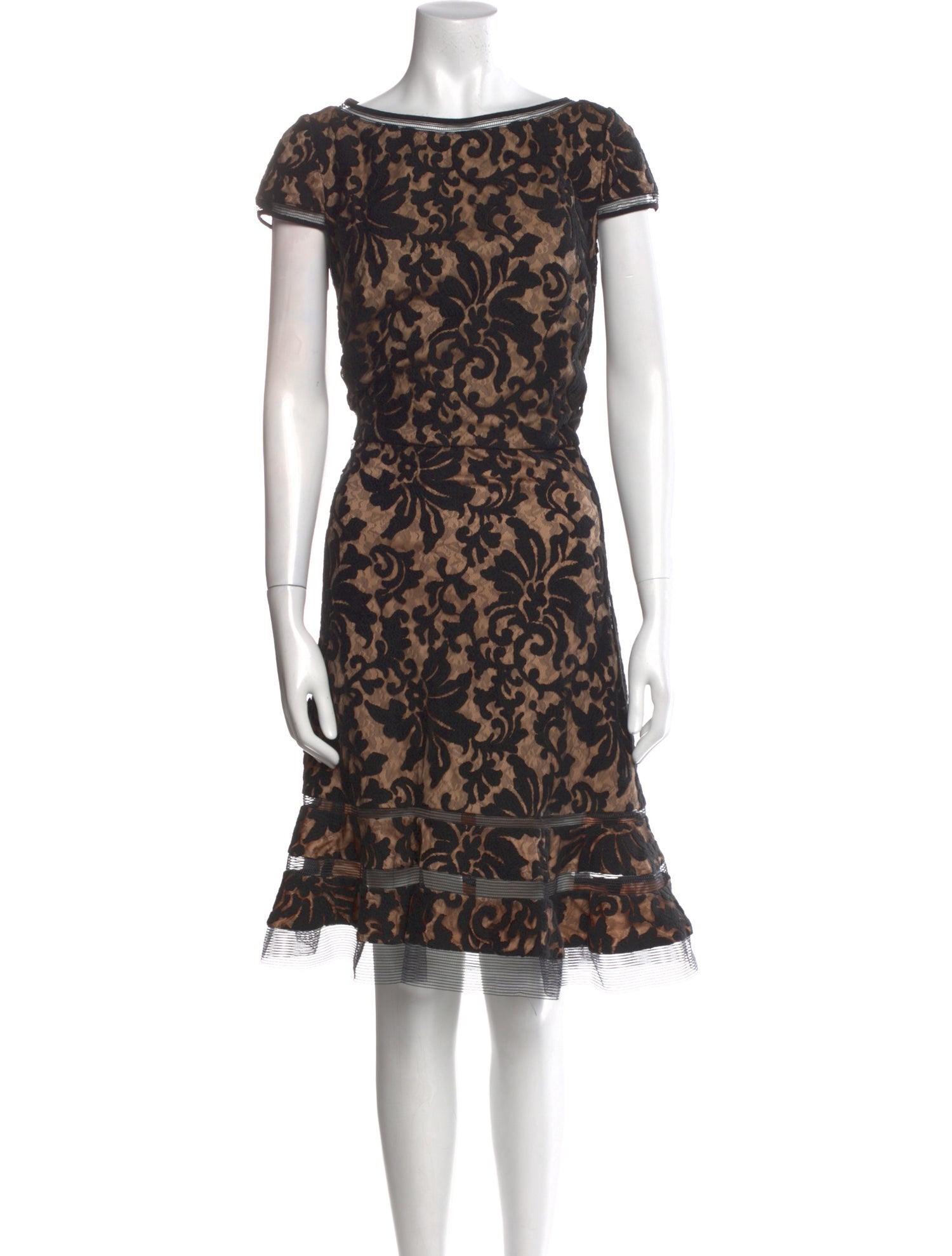 Tadashi Shoji Floral Print Knee-Length Dress
