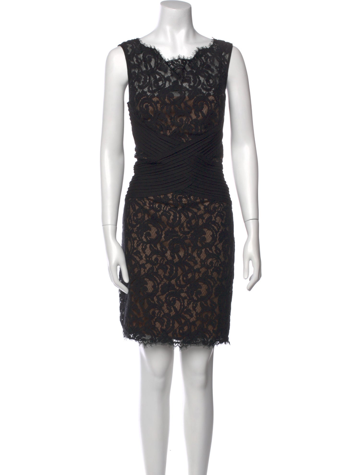 Tadashi Shoji Lace Pattern Mini Dress
