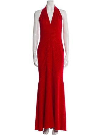 Tadashi Shoji Halterneck Long Dress