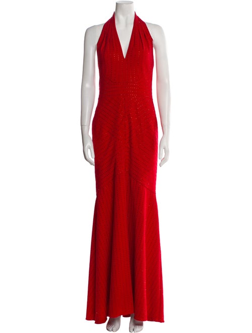 Tadashi Shoji Halterneck Long Dress