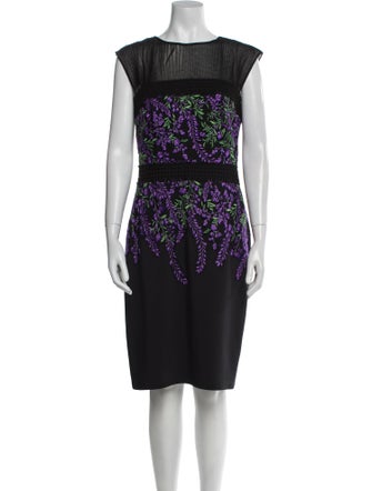Tadashi Shoji Printed Knee-Length Dress