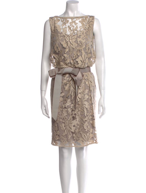 Tadashi Shoji Lace Pattern Knee-Length Dress
