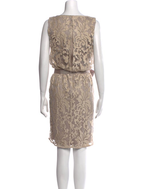 Tadashi Shoji Lace Pattern Knee-Length Dress