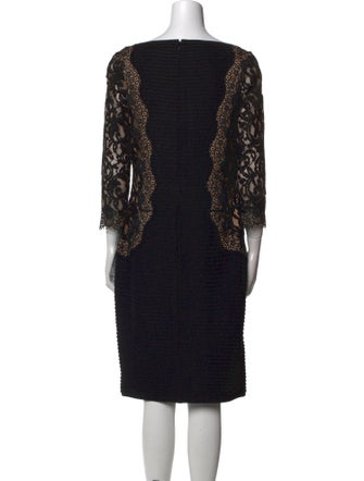 Tadashi Shoji Lace Pattern Knee-Length Dress