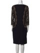 Tadashi Shoji Lace Pattern Knee-Length Dress