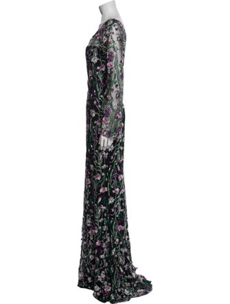 Tadashi Shoji Floral Print Long Dress