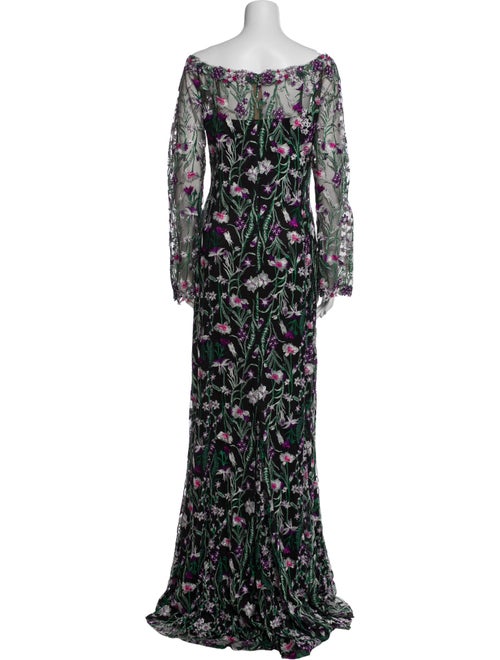Tadashi Shoji Floral Print Long Dress