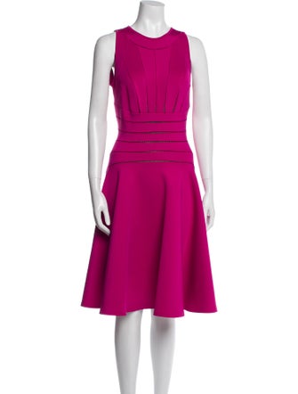 Tadashi Shoji Crew Neck Knee-Length Dress