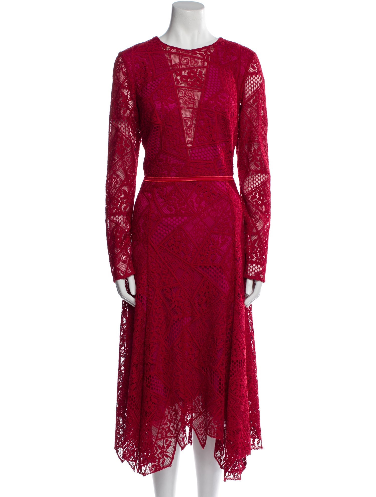 Tadashi Shoji Lace Pattern Long Dress