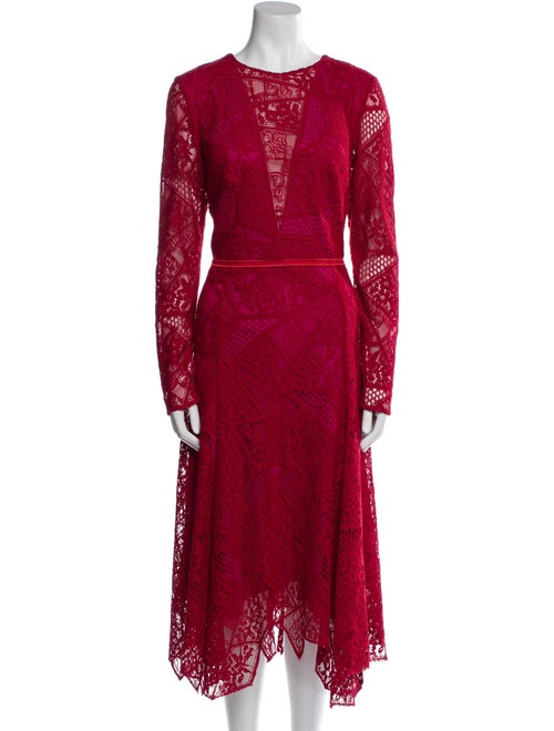 Tadashi Shoji Lace Pattern Long Dress