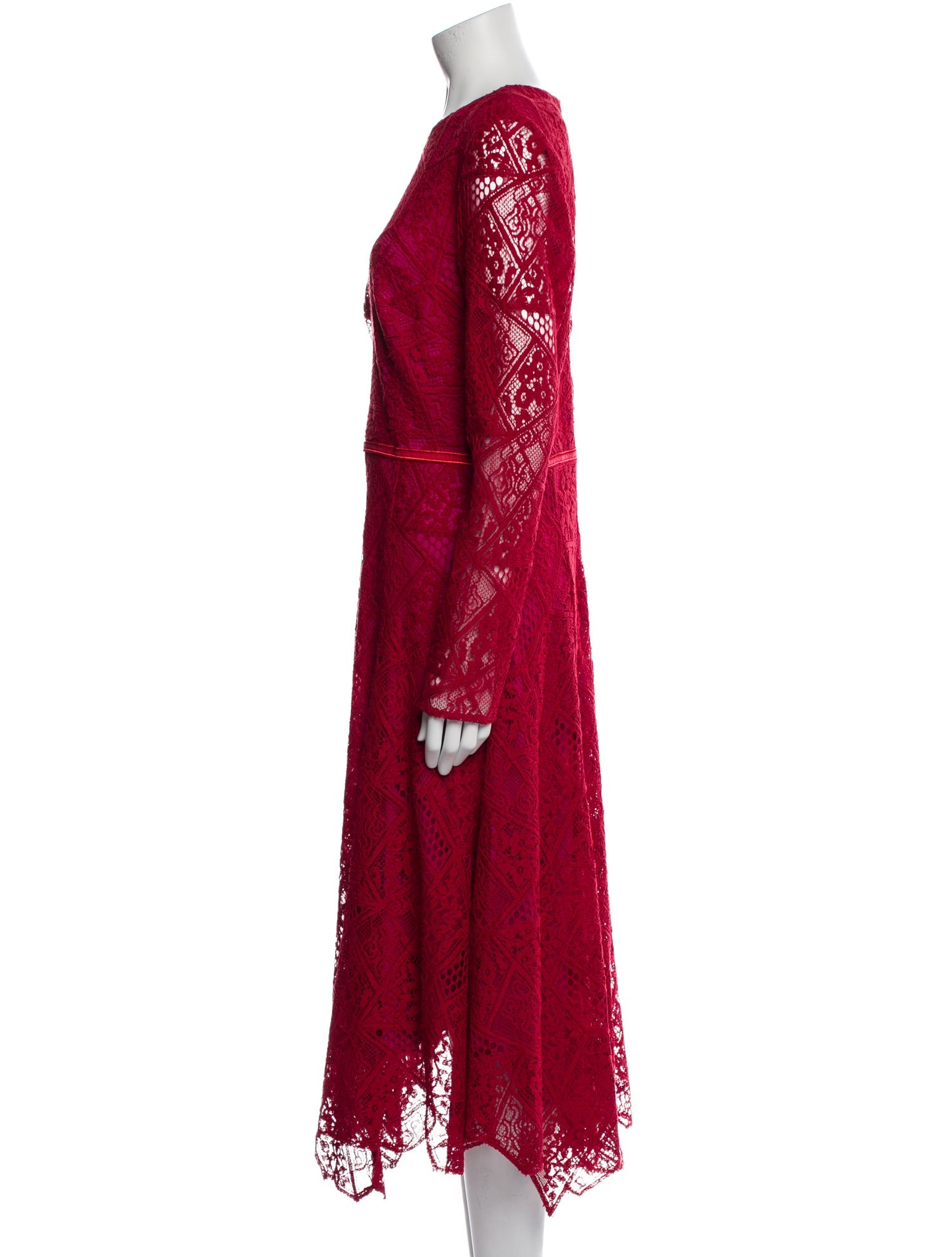 Tadashi Shoji Lace Pattern Long Dress