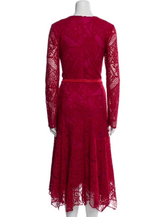 Tadashi Shoji Lace Pattern Long Dress