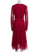 Tadashi Shoji Lace Pattern Long Dress
