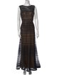 Tadashi Shoji Bateau Neckline Long Dress