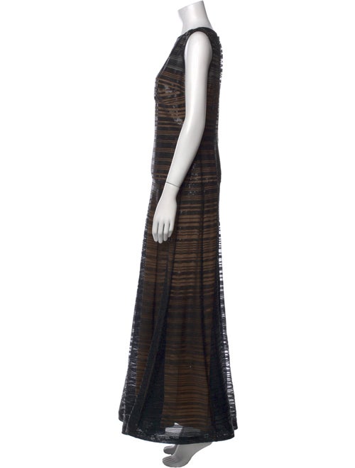 Tadashi Shoji Bateau Neckline Long Dress