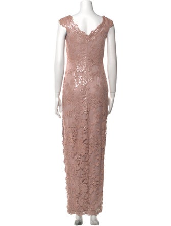 Tadashi Shoji Lace Pattern Long Dress