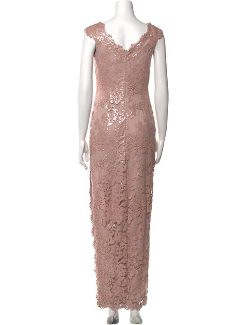 Tadashi Shoji Lace Pattern Long Dress