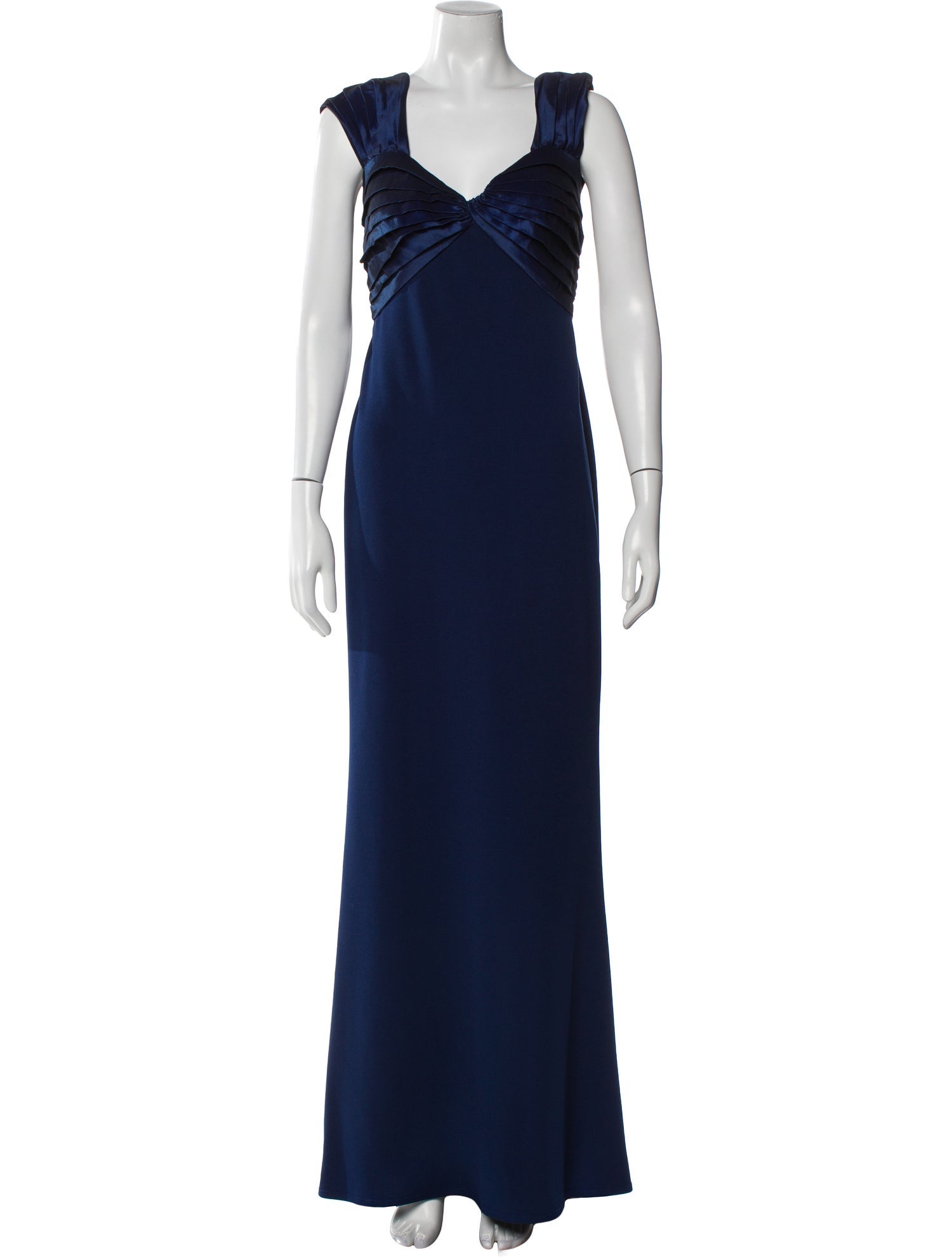 Tadashi Shoji V-Neck Long Dress