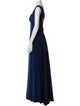 Tadashi Shoji V-Neck Long Dress