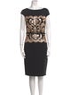 Tadashi Shoji Lace Pattern Knee-Length Dress
