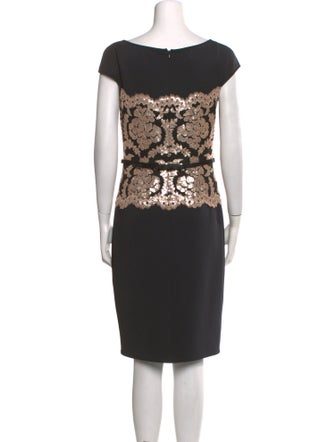 Tadashi Shoji Lace Pattern Knee-Length Dress