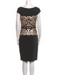 Tadashi Shoji Lace Pattern Knee-Length Dress