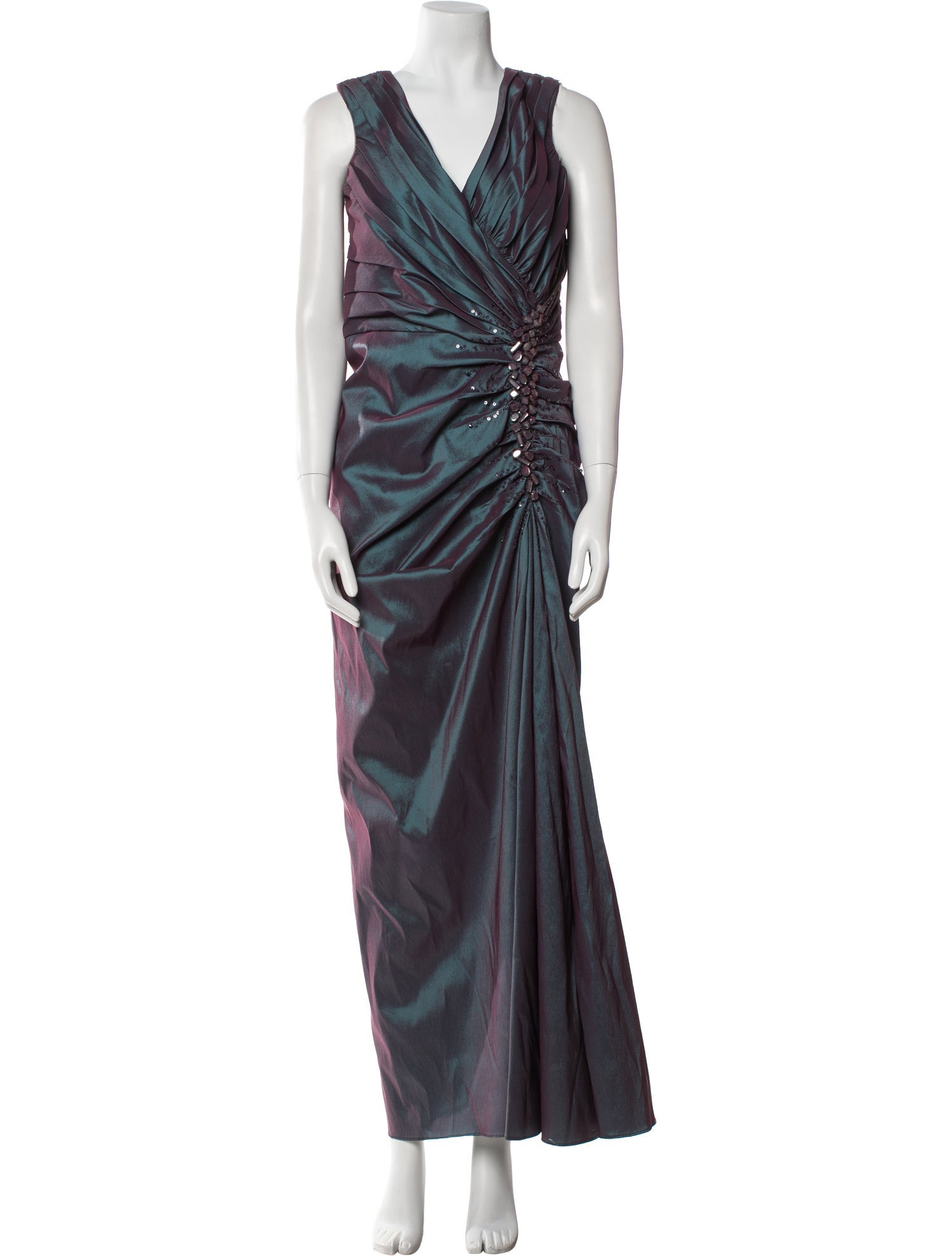 Tadashi Shoji Cowl Neck Long Dress