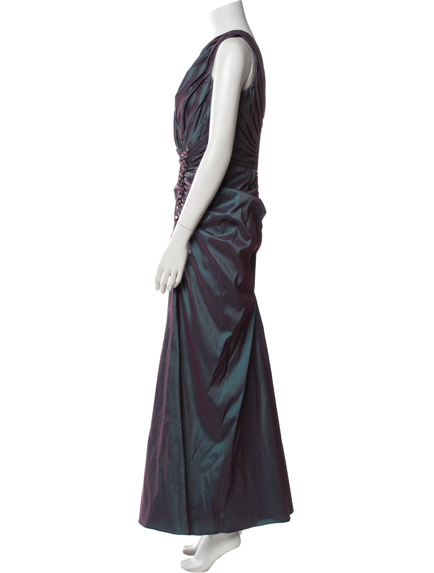 Tadashi Shoji Cowl Neck Long Dress