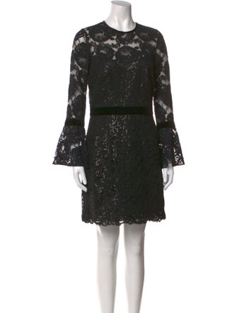 Tadashi Shoji Crew Neck Mini Dress