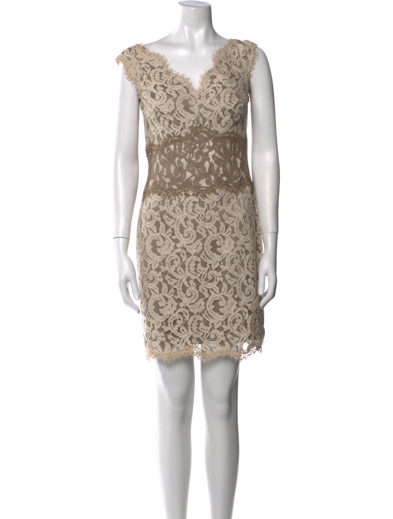 Tadashi Shoji Lace Pattern Mini Dress