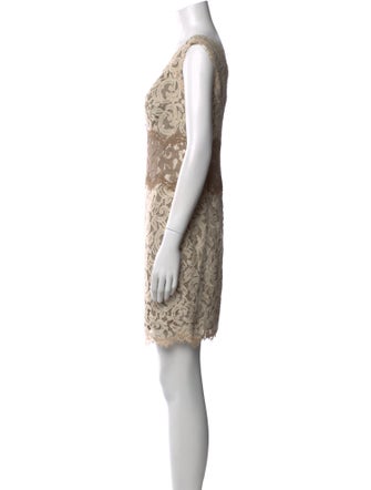Tadashi Shoji Lace Pattern Mini Dress