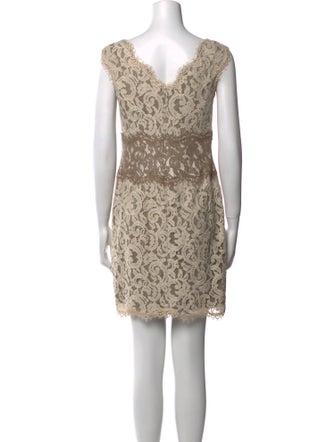 Tadashi Shoji Lace Pattern Mini Dress