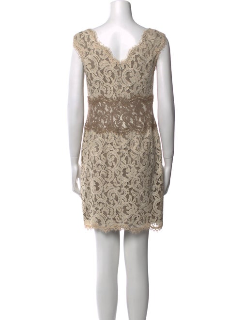 Tadashi Shoji Lace Pattern Mini Dress