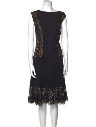 Tadashi Shoji Lace Pattern Midi Length Dress