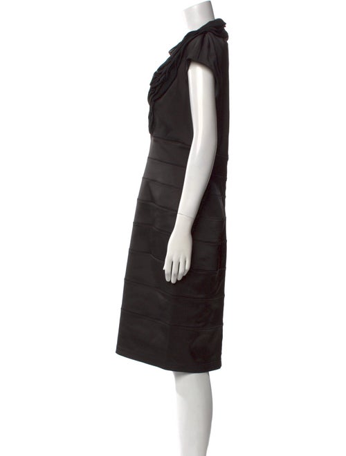 Tadashi Shoji V-Neck Knee-Length Dress